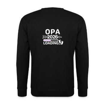 Opa 2026 Babyfüsse - Unisex Pullover - Schwarz - Hinten - Alina (178cm)