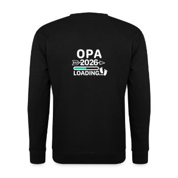 Opa 2026 Babyfüsse - Unisex Pullover - Schwarz - Hinten - Alina (178cm)