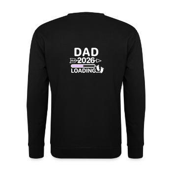 Papa 2026 Babyfüße - Unisex Pullover - Schwarz - Hinten - Alina (178cm)