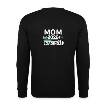 Mom 2026 Pregnancy Gift - Unisex Sweatshirt - black - Back - Alina (178cm)