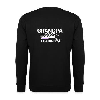 Grand-père 2026 Pieds de Bébé - Sweat-shirt Unisexe - noir - Dos - Alina (178cm)