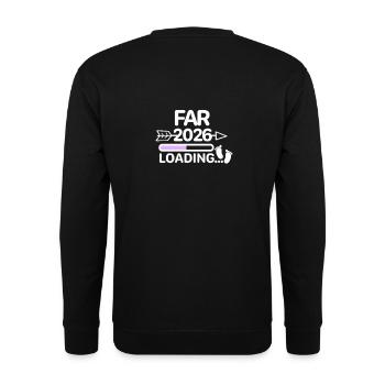Papa 2026 dänisch - Unisex Pullover - Schwarz - Hinten - Alina (178cm)