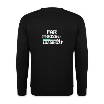 Papa 2026 dänisch - Unisex Pullover - Schwarz - Hinten - Alina (178cm)