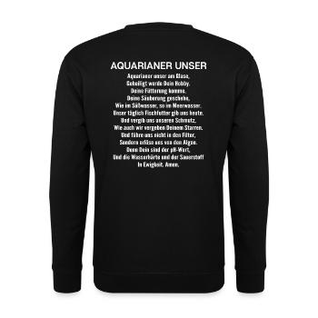 Aquaristik Aquarianer Aquarium Fische Zierfische - Unisex Pullover - Schwarz - Hinten - Michal (187cm)