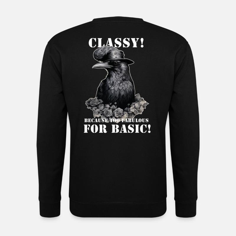 Steampunk Raven - Unisex Sweatshirt - black