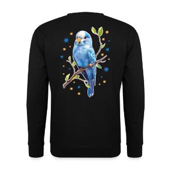 Étoiles de perruche - Sweat-shirt Unisexe - noir - Dos - Alina (178cm)
