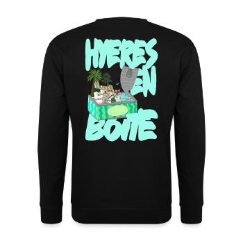 Hyeres en Boite - Sweat-shirt Unisexe - noir - Dos - Alina (178cm)