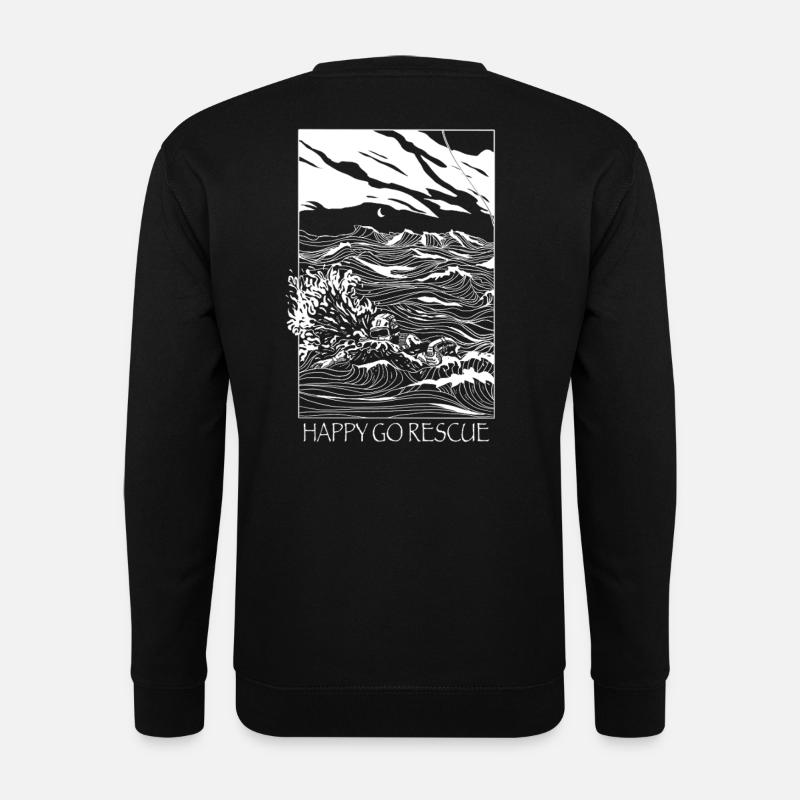 Happy Go Rescue - Unisex Sweatshirt - black