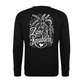 Vogelspinnen Fan - Unisex Pullover - Schwarz - Hinten - Michal (187cm)