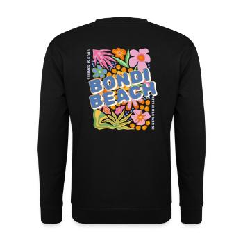 Der Sommer in Bondi Beach ist gut in Australien - Unisex Pullover - Schwarz - Hinten - Alina (178cm)