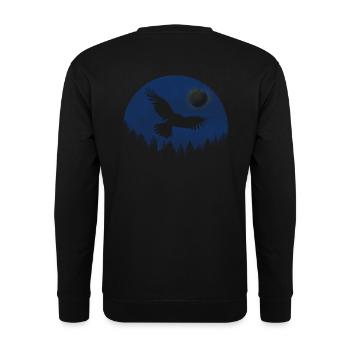 Rabe - Unisex Pullover - Schwarz - Hinten - Alina (178cm)