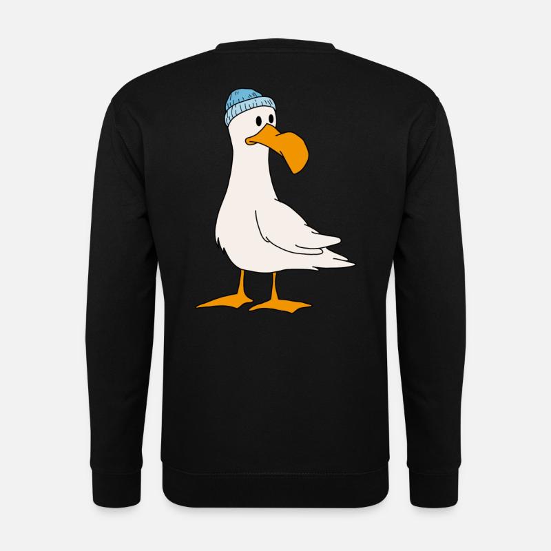 Möwe - Unisex Pullover - Schwarz
