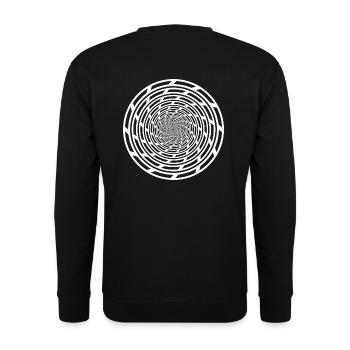 Tekno 23 Spiral - Sweat-shirt Unisexe - noir - Dos - Alina (178cm)