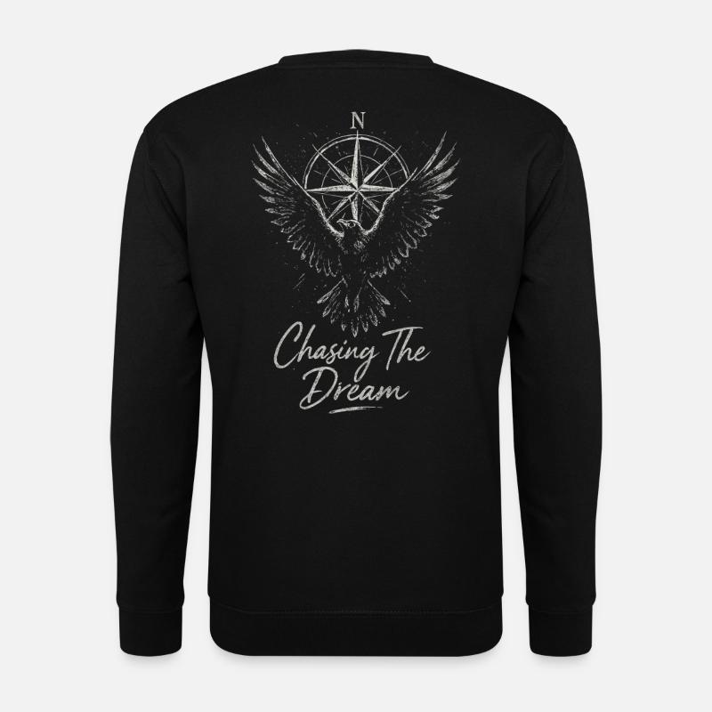 Traumjagd Kompassflügel - Unisex Pullover - Schwarz
