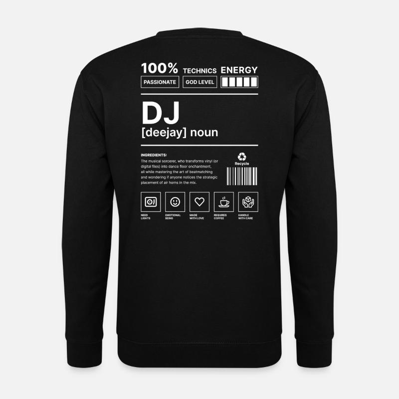DJ-Vibes - Unisex Pullover - Schwarz