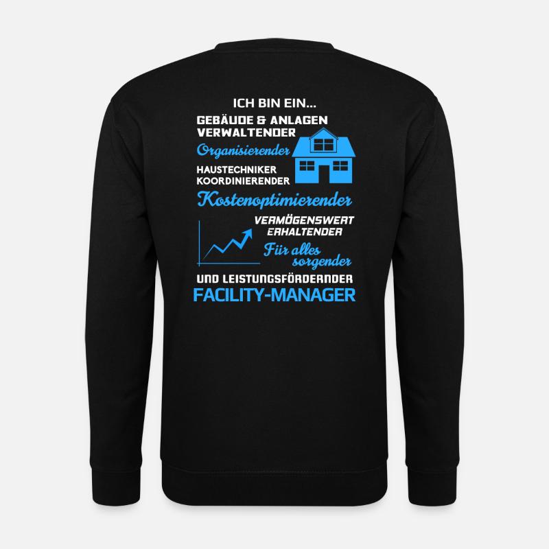 Facility Manager Facility Management Haustechniker - Unisex Pullover - Schwarz