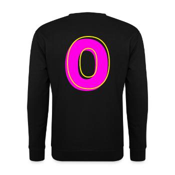 O - Your Name - Your Letter - Unisex Sweatshirt - black - Back - Alina (178cm)