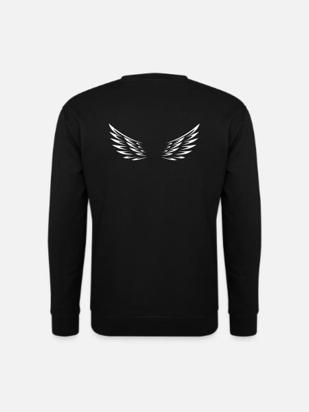 Wings - Unisex Pullover - Schwarz