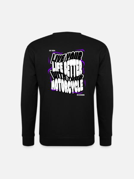 Motorcycle x MR DESIGNS - Unisex Sweatshirt - black