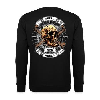 Skull and Bones Pirate - Unisex Sweatshirt - black - Back - Alina (178cm)