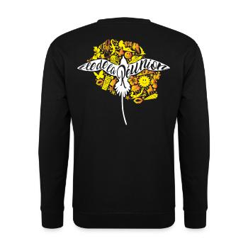 ile de la reunion paille en queue icones 2 - Sweat-shirt Unisexe - noir - Dos - Alina (178cm)
