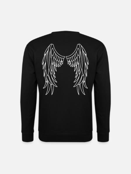 Cadeau ailes d'ange ailes d'ange - Sweat-shirt Unisexe - noir