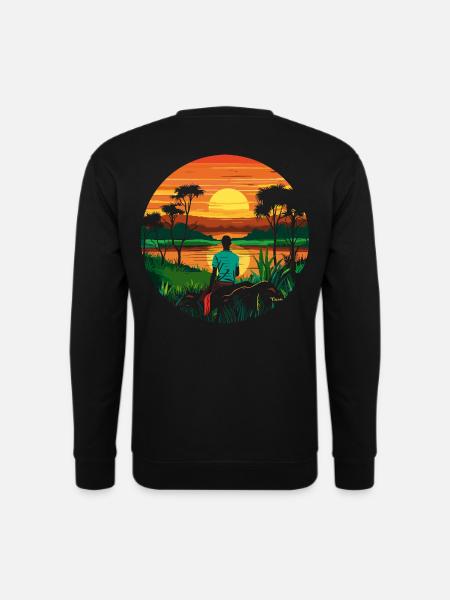 Afrika bereisen - Unisex Pullover - Schwarz