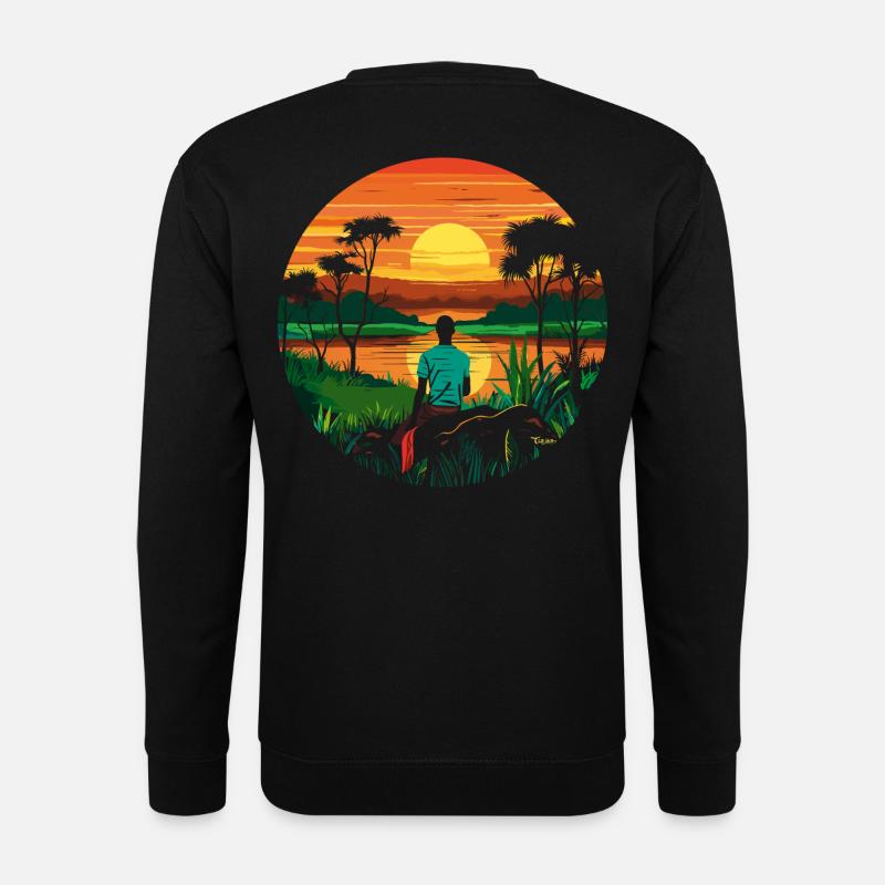 Afrika bereisen - Unisex Pullover - Schwarz