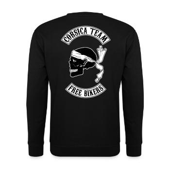 Corsica Skull Team - Sweat-shirt Unisexe - noir - Dos - Alina (178cm)