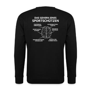 Sportschießen/Sportschütze/Schießstand/Schütze - Unisex Pullover - Schwarz - Hinten - Alina (178cm)