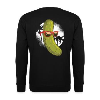 Concombre Surfer - Sweat-shirt Unisexe - noir - Dos - Michal (187cm)