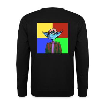 Andy - Sweat-shirt Unisexe - noir - Dos - Alina (178cm)