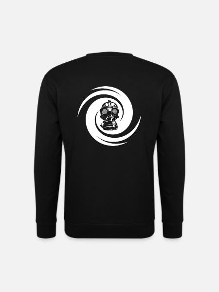 Gas Mask - Freetekno - Unisex Pullover - Schwarz