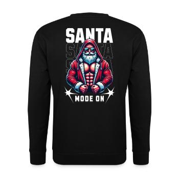 Mode Père Noël activé - Sweat-shirt Unisexe - noir - Dos - Alina (178cm)
