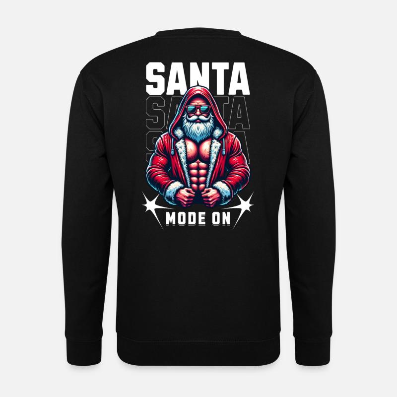 Mode Père Noël activé - Sweat-shirt Unisexe - noir