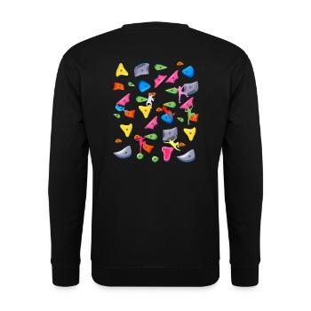 Escalade de bloc Escalade de bloc Bloc - Sweat-shirt Unisexe - noir - Dos - Alina (178cm)