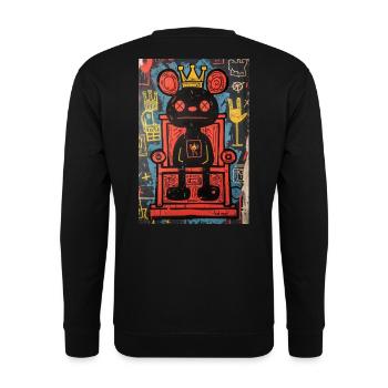 Bad Mood King - Unisex Sweatshirt - black - Back - Alina (178cm)