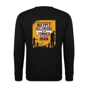 La seule bonne chose à propos de MS est que les zombies ne veulent pas - Sweat-shirt Unisexe - noir - Dos - Alina (178cm)