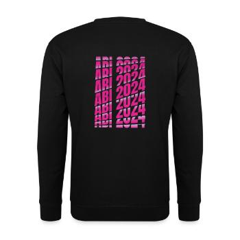 Abitur 2024 Abi Studium Abschlussklasse - Unisex Pullover - Schwarz - Hinten - Alina (178cm)