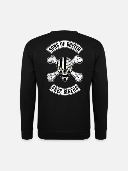 Sons of Breizh - free bikers - Sweat-shirt Unisexe - noir