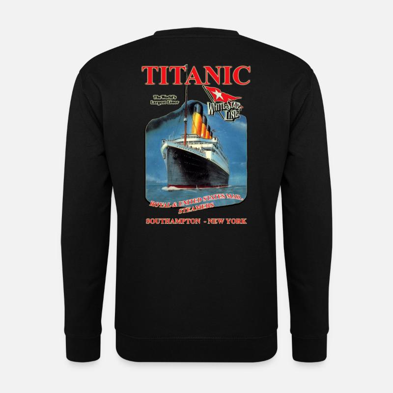 TITANIC Liner Kreation Louis RUNEMBERG © Adagp - Unisex Pullover - Schwarz