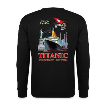 TITANIC CREATION Louis RUNEMBERG © Adagp - Unisex Sweatshirt - black - Back - Alina (178cm)