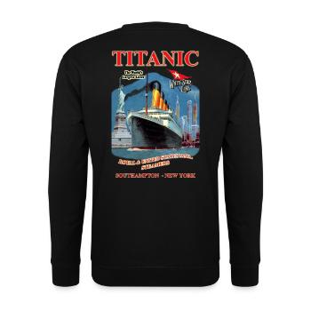 TITANIC SPIRIT creation Louis RUNEMBERG © Adagp - Unisex Sweatshirt - black - Back - Alina (178cm)