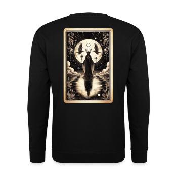 Night Queen Mystic Circle - Unisex Sweatshirt - black - Back - Alina (178cm)
