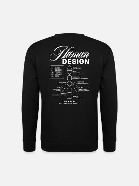 Human Design Blueprint - Unisex Pullover - Schwarz