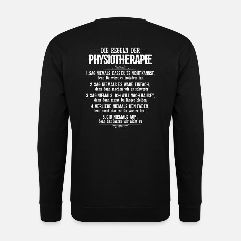 Physiotherapie/Physiotherapeut/Geschenk/Physio - Unisex Pullover - Schwarz