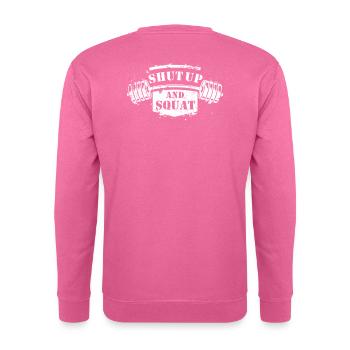 Shut Up and Squat Bodybuilding - Unisex Sweatshirt - pink - Back