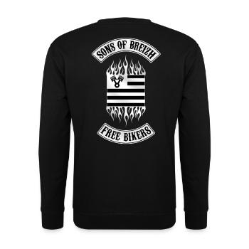 sons of breizh free bikers - Sweat-shirt Unisexe - noir - Dos - Alina (178cm)