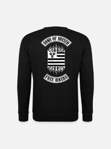 sons of breizh free bikers - Sweat-shirt Unisexe - noir