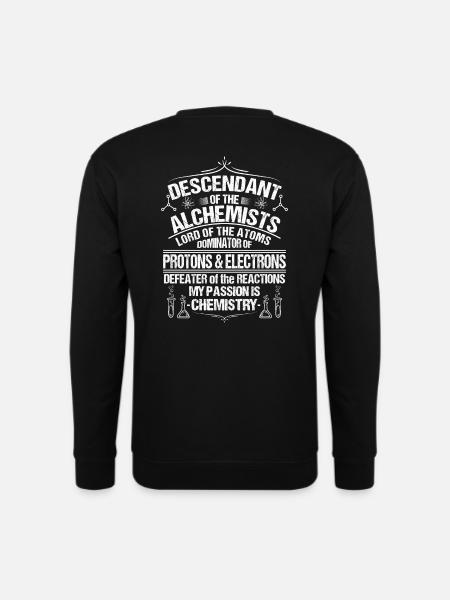 Chimiste chimiste chimiste chimiste de laboratoire de chimie - Sweat-shirt Unisexe - noir